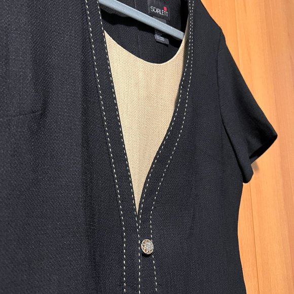 Layered Sheath Dress - Picture 4 of 5